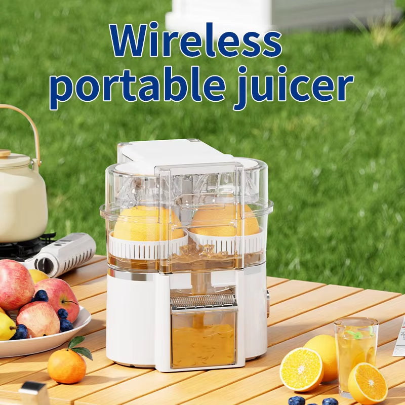 Dual-Head Electric Orange Juicer – Citrus Squeezer