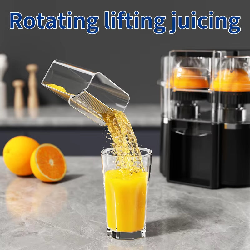 Dual-Head Electric Orange Juicer – Citrus Squeezer